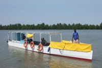 Solar-powered boat